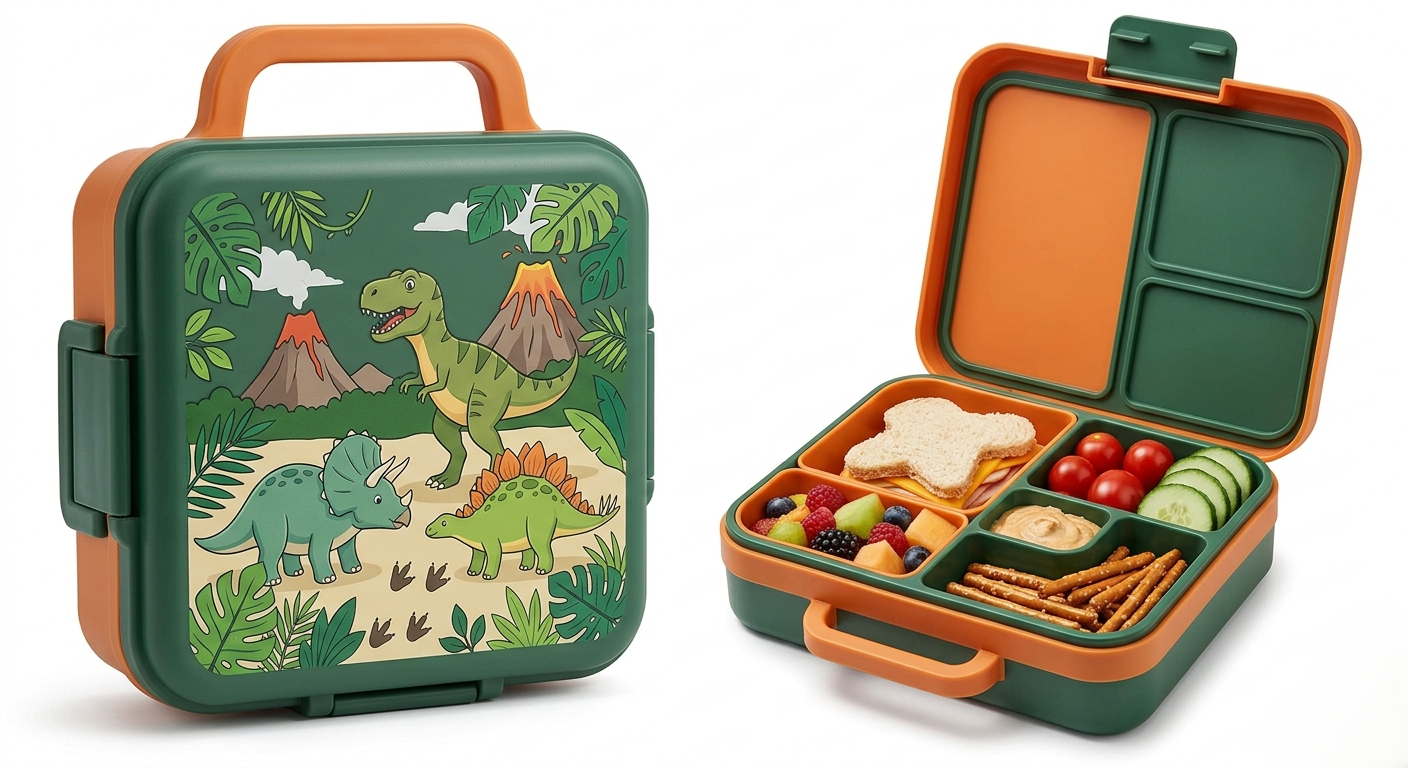 Dinosaur Adventure Bento Lunch Box for Kids